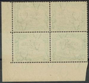 SOUTH WEST AFRICA 1945 OFFICIAL 1/2D BIRD BLOCK MNH **