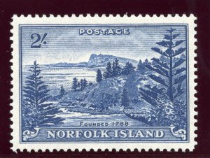 Norfolk Island 1959 QEII 2s deep blue (white paper) superb MNH. SG 12a.