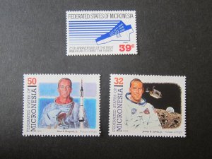 Micronesia 1987 Sc C29,200a,210a Sc space set MNH