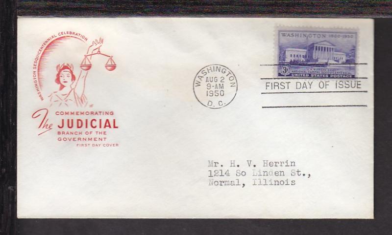 US 991 Supreme Court 1950 House Farnam Typed FDC 