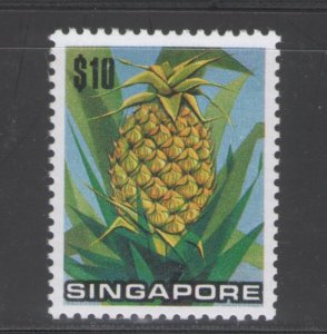 Singapore 1973 Pineapple $10 Scott # 201 MH