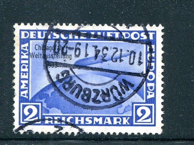 Germany #C44  Chicago Zeppelin issue used VF