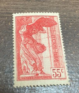 KAPPYSTAMPS  FRANCE #B67 1937 WINGED VICTORY OF SAMOTHRACE MINT VLH  H141