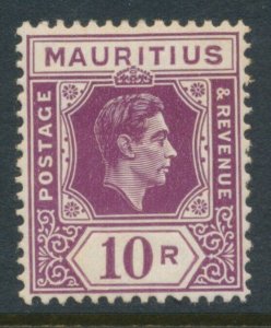 Mauritius 1938-49 SG 263 Reddish Purple Mint Hinged