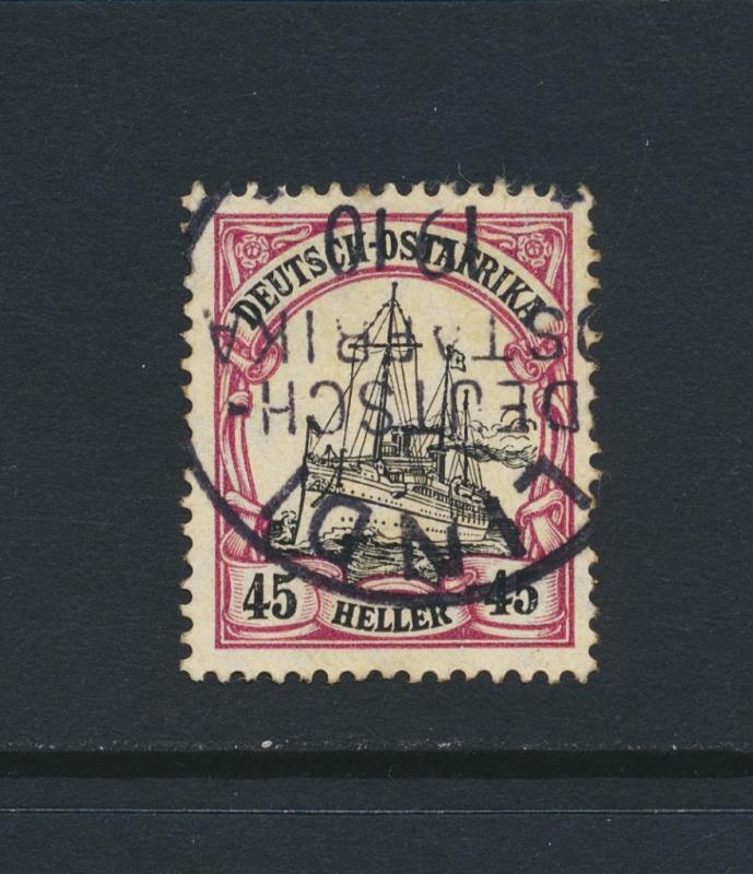 GERMAN EAST AFRICA 1908 45h, VF USED Sc#37 (SEE BELOW)