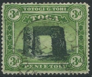 Tonga 1897 SG44a 3d Prehistoric Trilith at Haamonga #2 FU