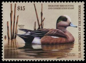 RW77, 2011 $15 Duck American Wigeon Federal Duck Stamp Mint VF NH - Stuart Katz
