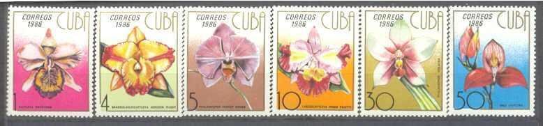 Cuba 2881-86 MNH Flowers/Orchids SCV3.45