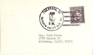 United States California Rainbow Valley Rur. Br. Fallbrook 1967 4-bar  1967-1...