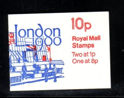 Great Britain Sc BK227 1979 MH64b London 1980 booklet mint NH