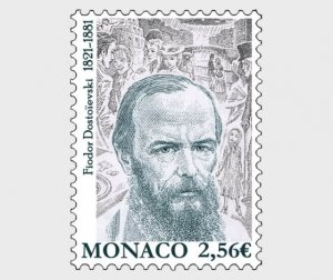 2021 Monaco Fyodor Dostoyevsky Writer (Scott NA) MNH