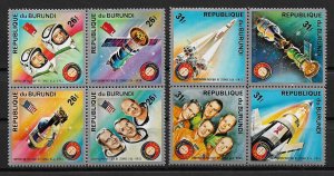 1975 Burundi 477-8 Apollo Soyuz MNH