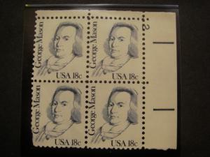 Scott 1844-1869, Great Americans, Complete Plate Blocks of 4 or 6, MNH Beauties