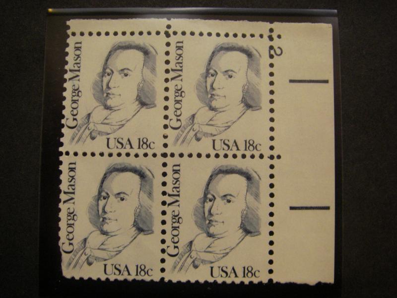 Scott 1844-1869, Great Americans, Complete Plate Blocks of 4 or 6, MNH Beauties