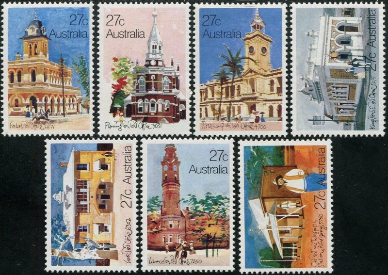 Australia 1982 SG849-855 Historic Post Offices set MNH