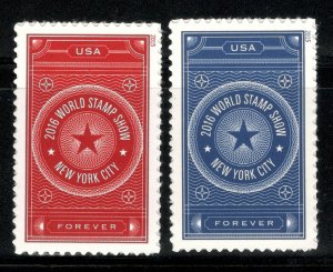 5010-11 World Stamp Show-NY Set Of 2 Mint/nh FREE SHIPPING