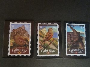 Gibraltar 2010 Sc 124-6 Bird set MNH