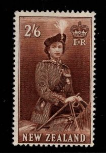 New Zealand Scott 298B MH* QE2 on Horse stamp