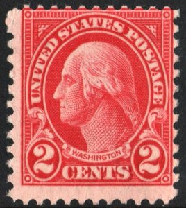 SC#634 2¢ Washington Single (1927) Uncancelled/No Gum