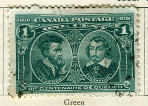 CANADA; 1905 early Quebec issue used 1c. value