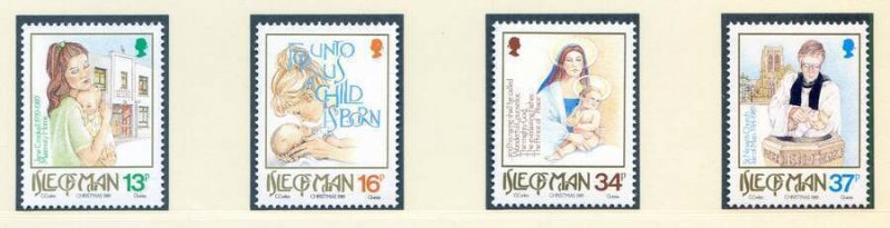 1989 Isle of Man SG429/SG432 Christmas Set Unmounted Mint 1