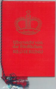 82064 - LIECHTENSTEIN  - Postal History - SBHV 315/17 FDC on SPECIAL FOLDER 1958