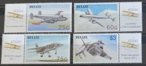 BELIZE 2003 AIR . SG1299/1302  UNMOUNTED MINT..WITH LABELS