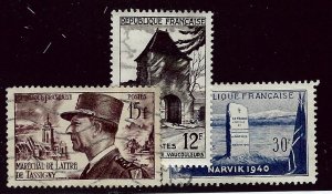 France SC#675-677 Used F-VF...Look Close!