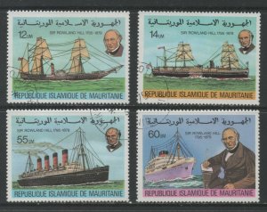 Thematic Stamps Transports - MAURITANIA 1979 R.HILL (SHIPS) 4v 614/7 used