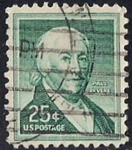 1048 25 cent 1958 Paul Revere, used VF