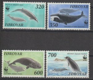 FAROE ISLANDS 1990 WWF SG 196/9 MNH Cat £12.40