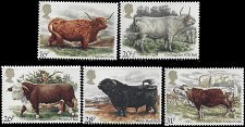 GREAT BRITAIN   #1044 TO #1048 MNH SET