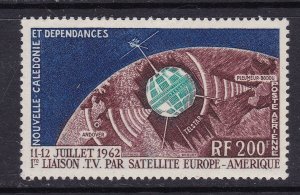 New Caledonia Scott C33, 1962 Telestar, VF MNH.  Scott $28