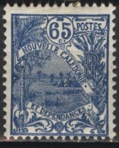 New Caledonia 109 (mhr) 65c landscape, dp blue (1928)
