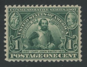 USA 328 - 1 cent Jamestown - PF & PSE Graded Certs: XF 90 Mint OGnh