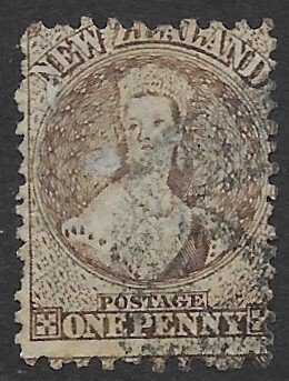 New   Zealand 42   one penny  brown   fine used