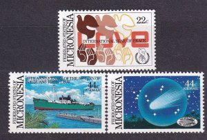 1986 Micronesia  50-52 Halley's Comet  4,50 €