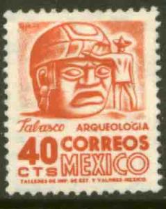 MEXICO 880, 40c 1950 Def 4th Issue Fluorescent unglazed. MINT, NH. F-VF.