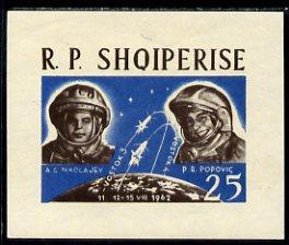 Albania 1963 First 'Team' Manned Space Flights imperf m/s...