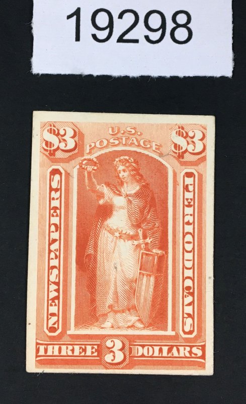 MOMEN: US STAMPS # PR72P4 PROOF ON CARD LOT #19298