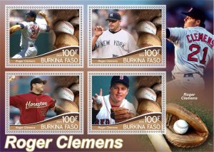 Stamps. Sports Baseball 2024 year 1+1 sheets perforated