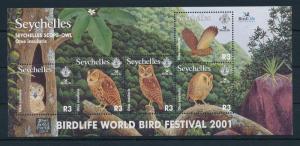 [25941] Seychelles 2001 Birds Vögel Oiseaux Ucelli  Owls MNH