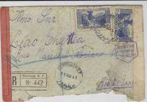 BIRITSH MANDATE OF PALESTINE: HAIFA REGISTERED AS TRANSIT  (24-03 #050)