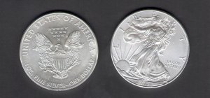 2012 U.S., 1 Dollar, 1 Ounce - (Eagle) Silver BU