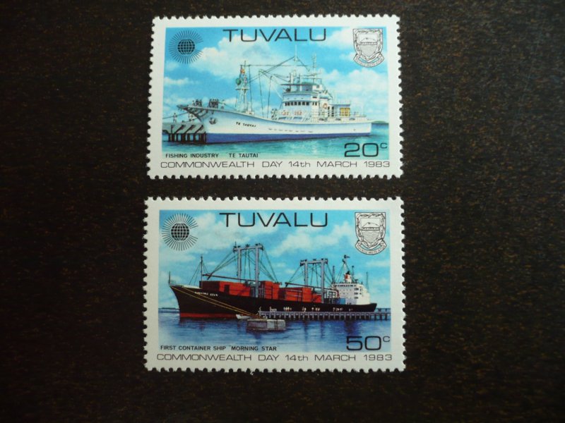 Stamps - Tuvalu - Scott# 196, 199 - Mint Never Hinged Part Set of 2 Stamps