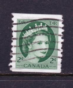 Scott #  345   used  coil   single