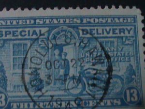 ​UNITED STATES-1944 SC#E17-SPECIAL DELIVERY13-CEN-USED VF-80-YEARS OLD