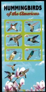 Grenada 2011 - Hummingbirds - Sheet of 6 IMPERF Stamps - Scott #3840 - MNH