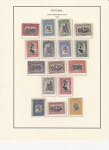 Portugal # 437-452, 3rd Independence Issue , Hinged, 1/2 Hinged