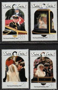 St. Lucia Sc #846-849 MNH